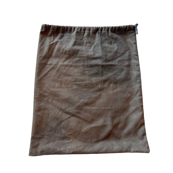 Elie Tahari Women's 38 7.5 Peep Toe Gold Black Lace Zip Pumps Leather 5" Heel - Picture 6 of 10